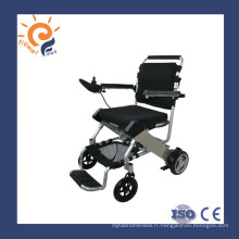 Chaises roulantes électriques fauteuil roulant en aluminium avec batterie